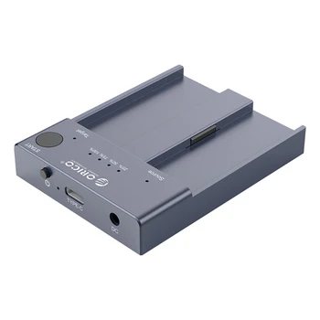 

ORICO Dual Bay M.2 NGFF NVMe SSD Docking Station 10Gbps USB 3. 1 Type-C External Hard Drive Dock for 2242 2260 2280 22110