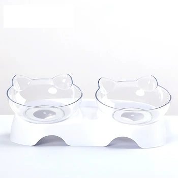 

Double Cat Bowl Dog Bowl With Stand Non-slip Pet Feeding Cat Water Bowl For Cats Food Pet Bowls For Dogs Cats Feeder Supplies