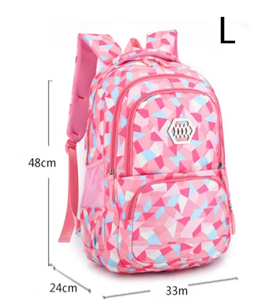 2020 New Fashion School Bag For Girls Waterproof Light Weight Children Backpack Bookbags Printing Kids School Backpack mochila