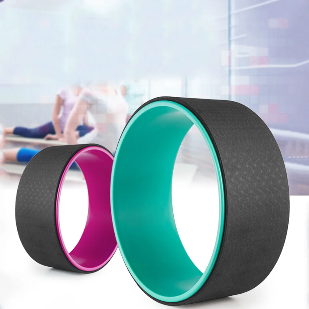 HOT Yoga Circles Pilates Professional Waist Shape Bodybuilding ABS Gym Workout Yoga Wheel Back Training Tool For Fitness