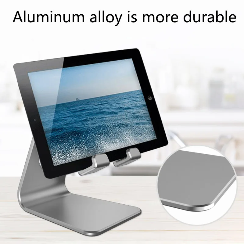Планшетофон с зажимом подходящий для рабочего стола ленивый металлический
