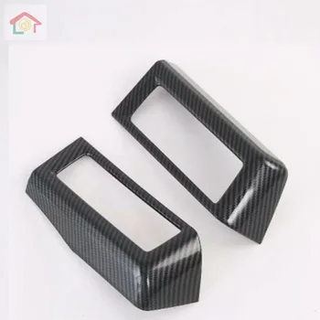 

For Toyota HiAce 2019 2020 Car Accessories Carbon Fiber Style Air Vent Outlet Cover Dashboard Trim Bezel
