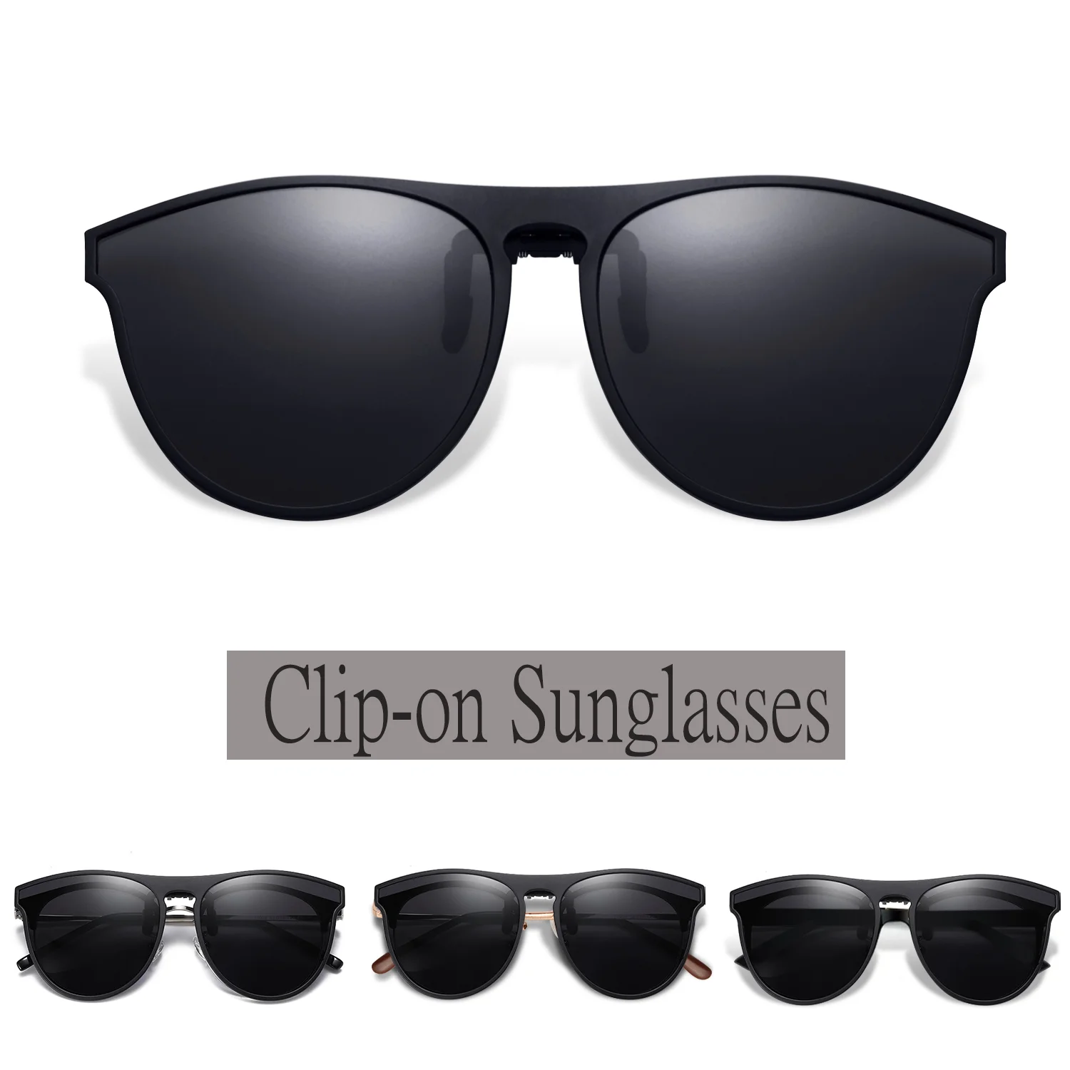 Gafas de sol polarizadas con Clip para hombre y mujer, anteojos de Unisex con protección UV, antirreflectantes, gafas de conducción con filtro ble, gafas graduadas|Gafas de sol mujer| - AliExpress