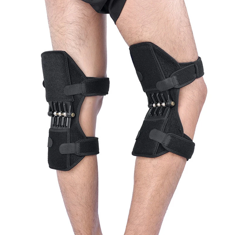 

Joint Support Knee Pads Breathable Non-slip Power Lift Joint Support Powerful Rebound Knee Brace Spring Force Knee Booster
