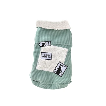 

Cotton Coat 2 Legged Dogs Jackets With Cashmere Liner Puppy Warm Outfits Dogs Outdoor Apparel For Winter