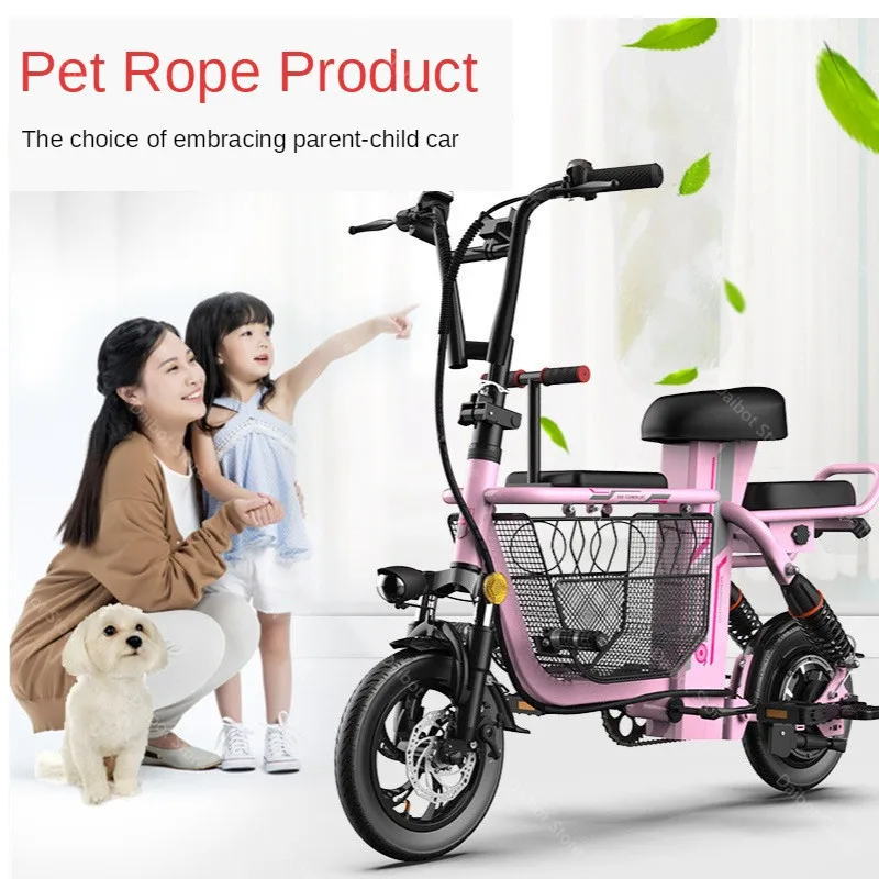 Kick Scooter Electric Electric Bicycles Mini 12 Inch 400W 48V Portable Folding Electric Bike Removable BatteryPet BasketGPS (22)