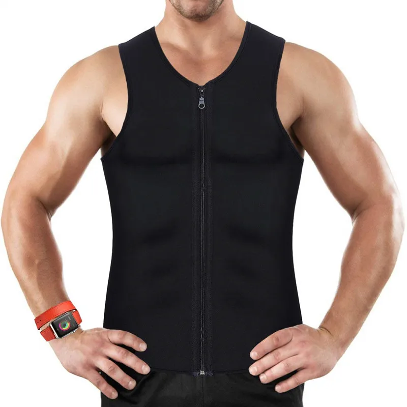 

Sport Tops Slimming Shirt Waist Trainer Neoprene Sweat Sauna Vest Weight Loss Body Shaper Yoga Shirt with Zip Tank Top Shapewear