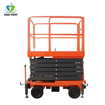 Online High End Mobile Scissor Lift Allelectric Components With Waterproof Design