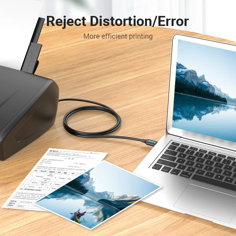 Universal USB 2.0 Type A to Type B Printer & Scanner Data Cable