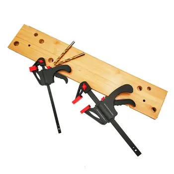 

5pcs/set 4/6 Inches Multifunctional F-shaped Fixed Clip Woodworking Metal Board Fast Clamps Spring Carpentry Handle Clamp G8TB