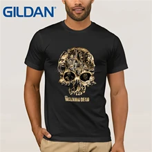 The Walking Dead Футболка TWD футболка с черепом для мужчин унисекс футболка одежда хлопок короткий рукав Футболка Топ
