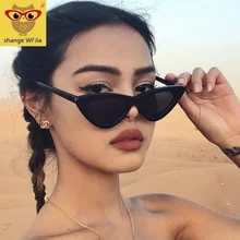 Кошачий глаз тени для женщин модные солнцезащитные очки Брендовые женские винтажные Ретро треугольные кошачьи глаза очки oculos feminino солнцезащитные очки сексуальные