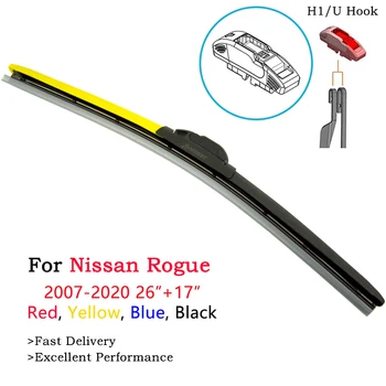 

Red Blue Yellow Windshield Wiper Blades For Nissan Rogue T32 Sport Accessories 2008 2010 2011 2012 2013 2015 2016 2017 2018 2019