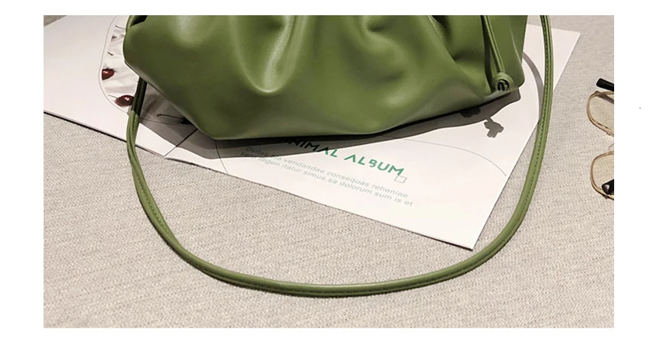 Fashion Brand Cloud-wrapped Soft PU Leather Small Bag Shoulder Slant Dumpling Bag Handbag Day Clutches Messenger Crossbody Bag