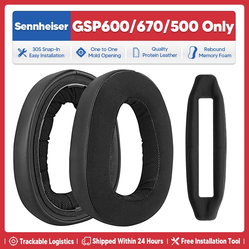 

Сменные амбушюры для наушников, повязка на голову, аксессуары для наушников, губчатый коврик для гарнитуры Sennheiser GSP600 GSP670 GSP500