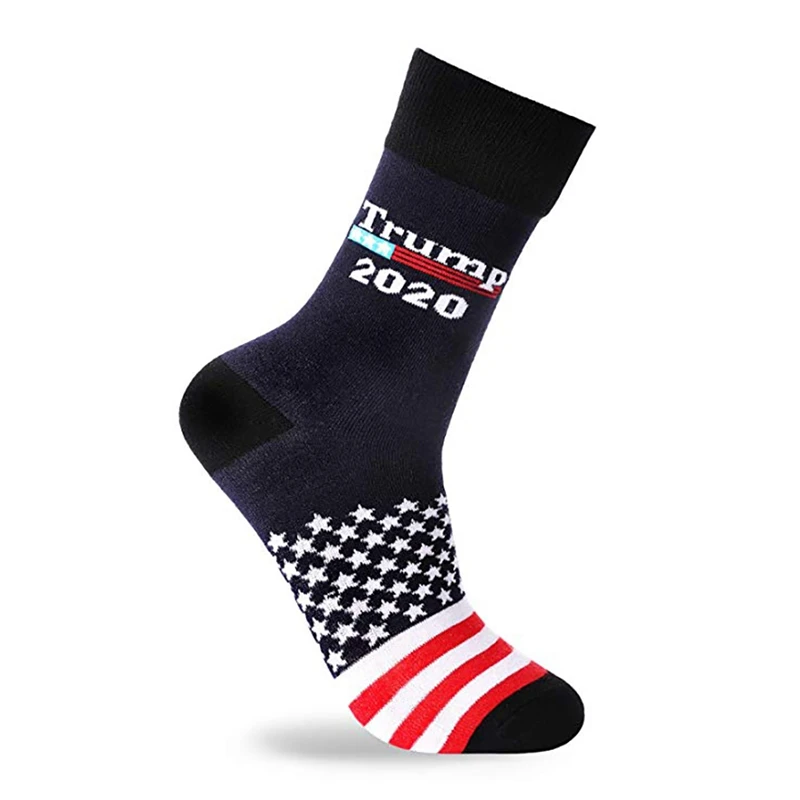 Multi-Color Simple Socks Travel Print Hosiery Footwear Accessories For American President Election