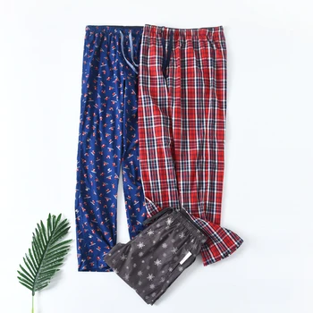 

Sleep pants for men Cotton thin Home trousers Men's Sleep Bottoms
