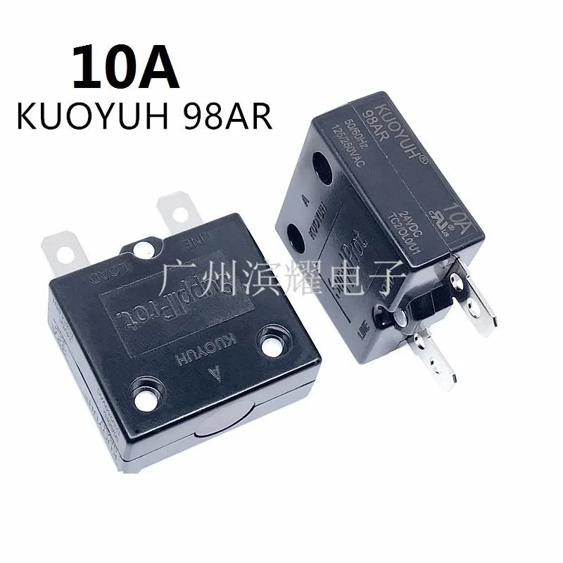 

Circuit Breakers KUOYUH 98AR 10A Overcurrent Protector Overload Switch Automatic Reset