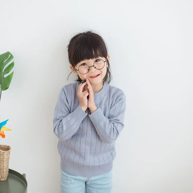 Comprar 2018 suéteres de invierno para niñas, ropa de punto de manga larga para niñas, suéter acanalado para niños, ropa de otoño para niñas y niños