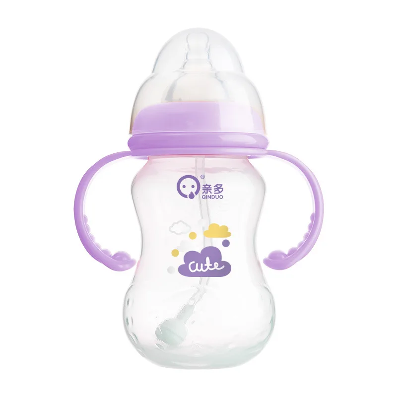 

Dearer Feeding Bottle Wide Caliber with Handle Straw Pp Feeding Bottle Pacifier
