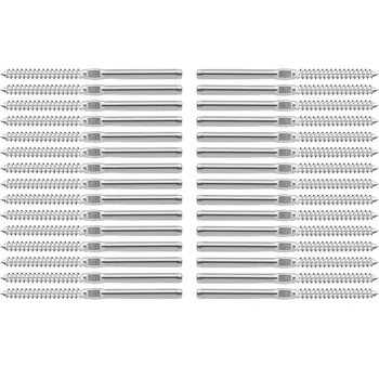 

Promotion! 35 Pairs Swage Lag Screws Left & Right, for 1/8 Inch Cable Railing DIY Baluster Kit Wood Post Balusters System