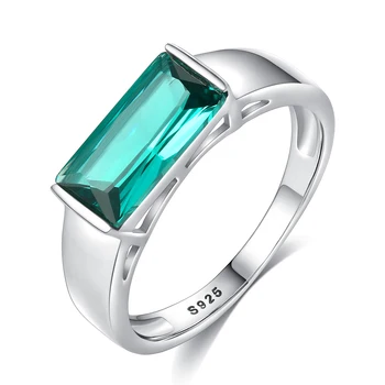 

MetJakt S925 Sterling Silver Square Design Simple Atmosphere Women's Ring