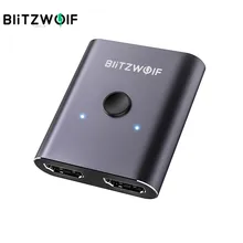 Двунаправленный HDMI-совместимый коммутатор BlitzWolf, 1 вход, 2 выхода, 2 входа, 1 выход, HDMI-совместимый сплиттер, переключатель для ПК, телевизора