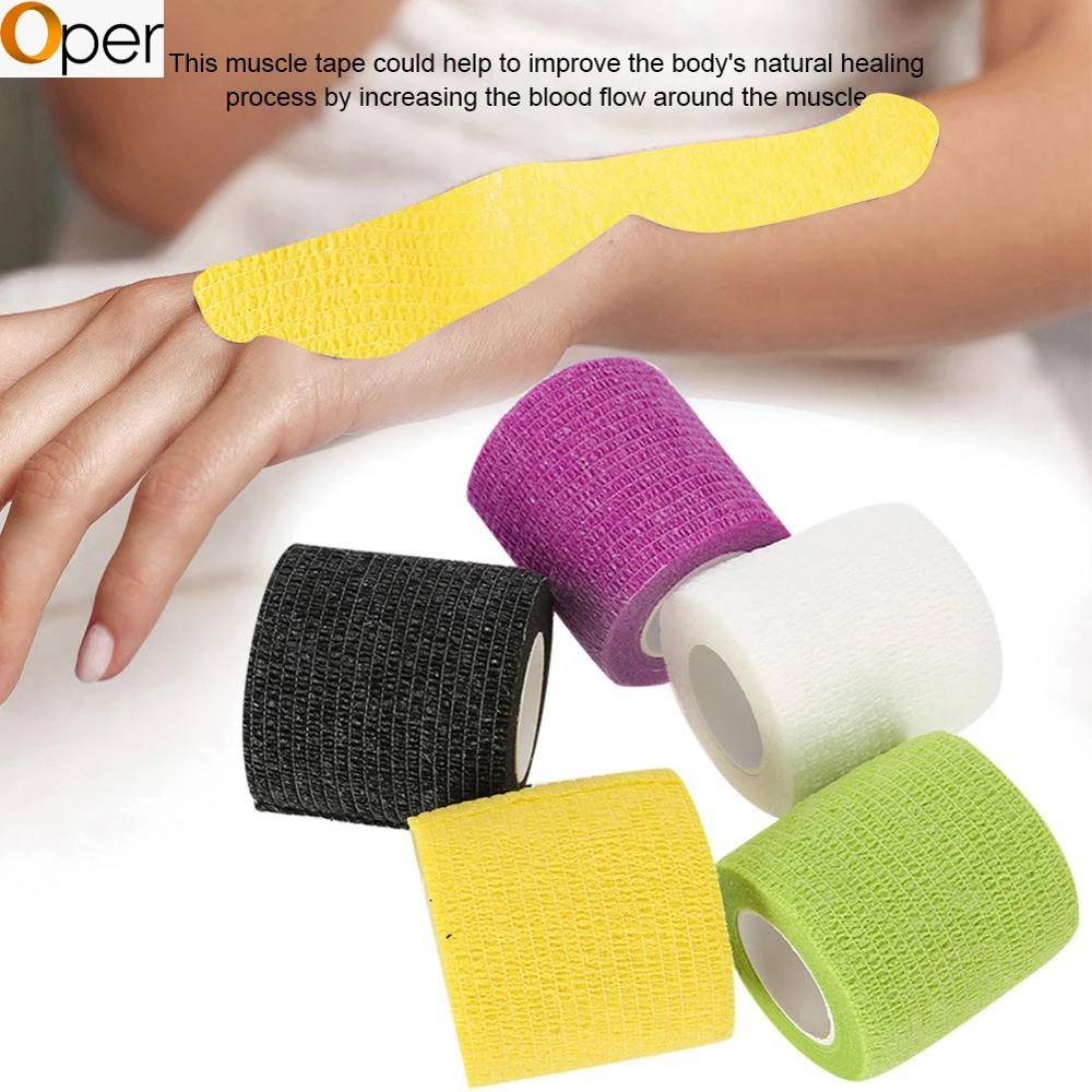 

5cm*4.5m Sport Stretch Tape Cohesive Bandage Pro Wrap Elastic Self-Adhesive Strain Injury Shoulder Braces Support Muscle Fitness
