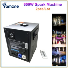 2 шт./лот 600 Вт холодная искра машина фейерверков пульт дистанционного управления/DMX управление сверкающие огни Крытый открытый для празднования свадьбы, вечеринки