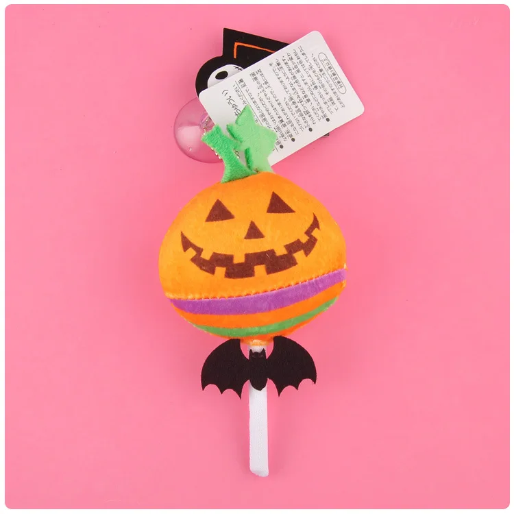 pumpkin 10 шт./компл. 11 см Кошмар перед Рождеством Скелет тыква Джек плюшевая игрушка для хеллоуина сумка украшение кукла подарок для детей - Цвет: pumpkin