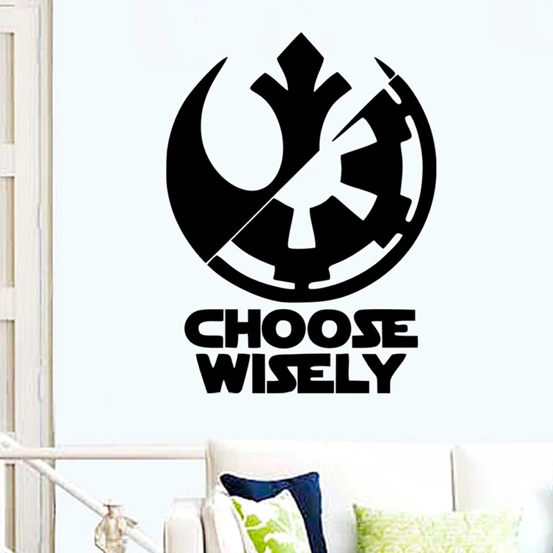 STAR WARS CHOOSE WISELY Jedi Sith Vinyl Decal Car Wall Stickers Logo Laptop Phone Car Vinyl Mural Art Decor Waterproof Wallpaper STAR WARS CHOOSE WISELY Jedi Sith Vinyl Decal Car Wall Stickers Logo Laptop Phone Car Vinyl Mural Art Decor Waterproof Wallpaper