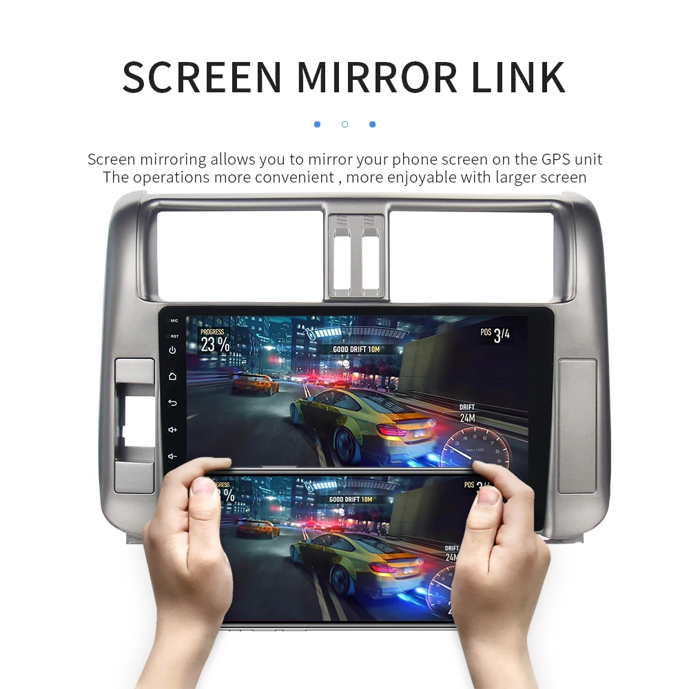 Perfect Android 9.0 car autoradio for toyota prado 150 2010 2011 2012 2013 with 9" HD Digital Capacitive Touch Screen Bluetooth 32G ROM 11