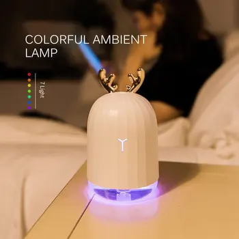 

220ml Ultrasonic Air Humidifier Aroma Essential Oil Diffuser For Home Car USB Fogger Mist Maker With LED Night Lamp