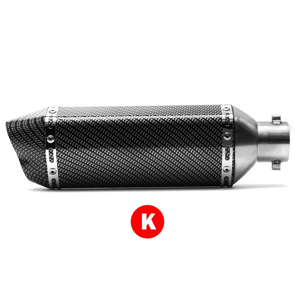 K 28-51 мм 36-51 мм 38-51 мм Универсальный мото rcycle выхлопной Escape moto глушитель W/Глушитель для Sportster XL883/Honda/Yamaha/Kawasaki - Цвет: K