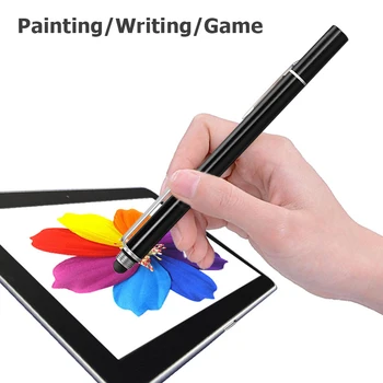 

2in1 Capacitive Pen Touch Screen Drawing Pen Stylus with Conductive Touch Sucker Microfiber Touch Head for Tablet PC Phone