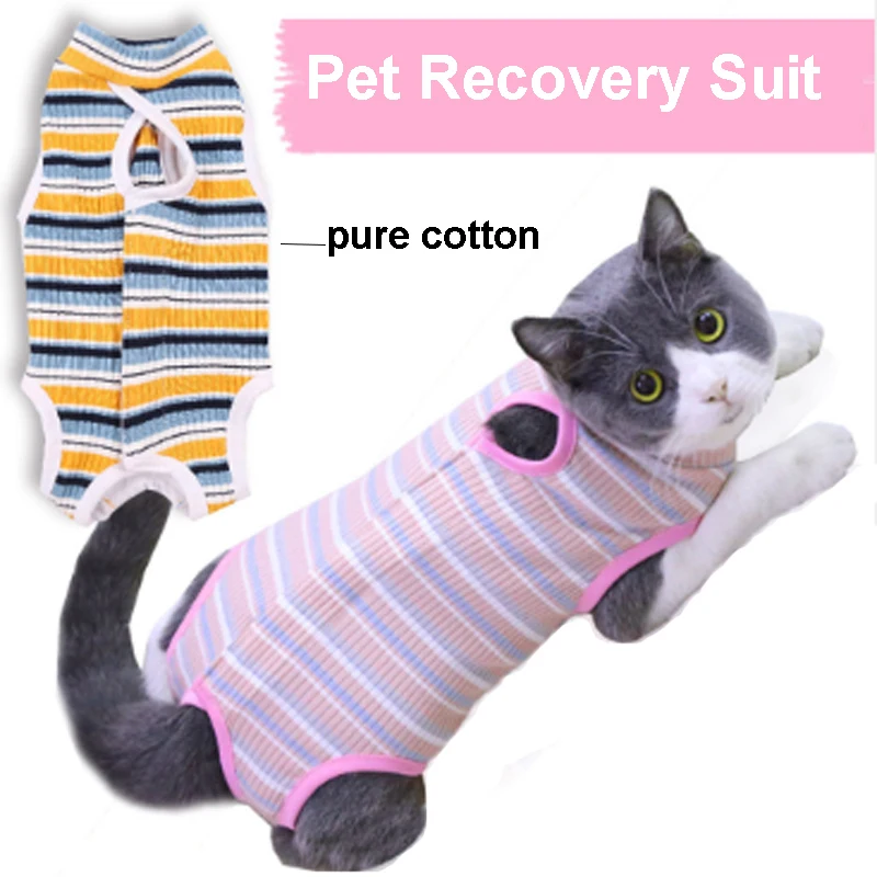 Abbrlo Combinaison De Recuperation Professionnelle Pour Chat Pyjama En Coton Doux Pour Les Blessures Abdominales Ou Les Maladies De La Peau Vetements Pour Animaux Domestiques Aliexpress