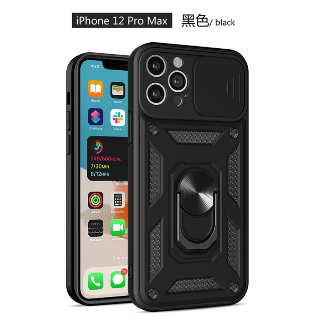 Armor Shockproof Phone Case For OPPO Realme Reno A32 A15 15S A53 A54 A72 A73 A74 A93 A94 8 5 5Z 4 Pro Lite 5G 4G 2020 PC Cover Black