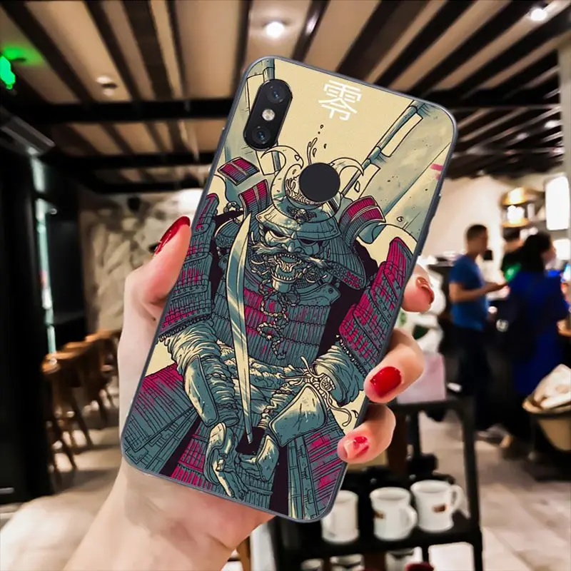 Japanese samurai oni mask