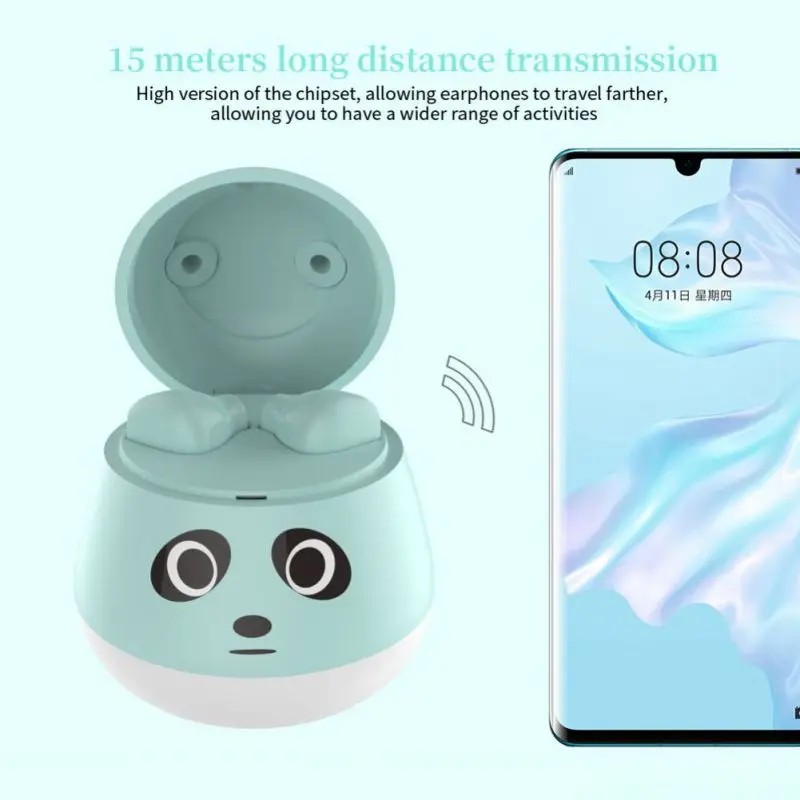 Беспроводная гарнитура Bluetooth в форме милого мультяшного героя, громкая связь, наушник V5.0 с микрофоном для бизнеса, офиса, вождения