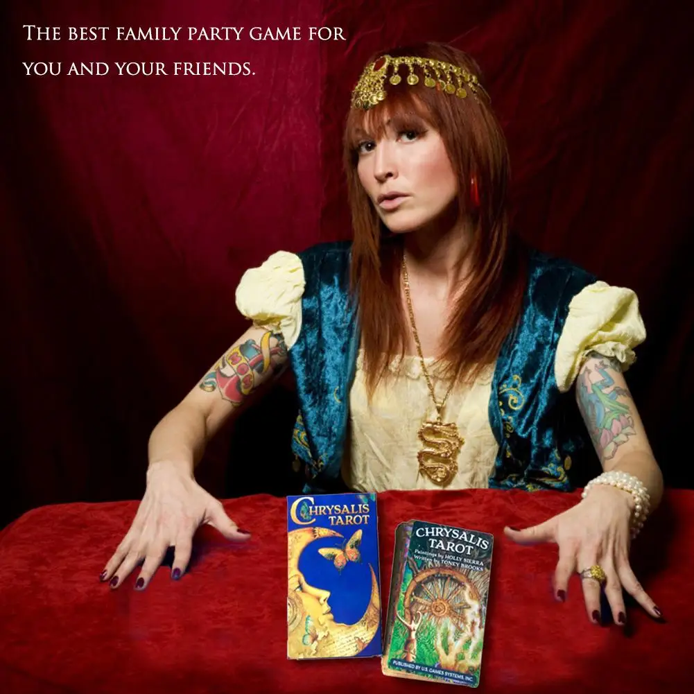 78 Sheets English Chrysalis Tarot Deck Board Games Tarot Cards For Women Family Gift Party Playing Card Entertainment Games