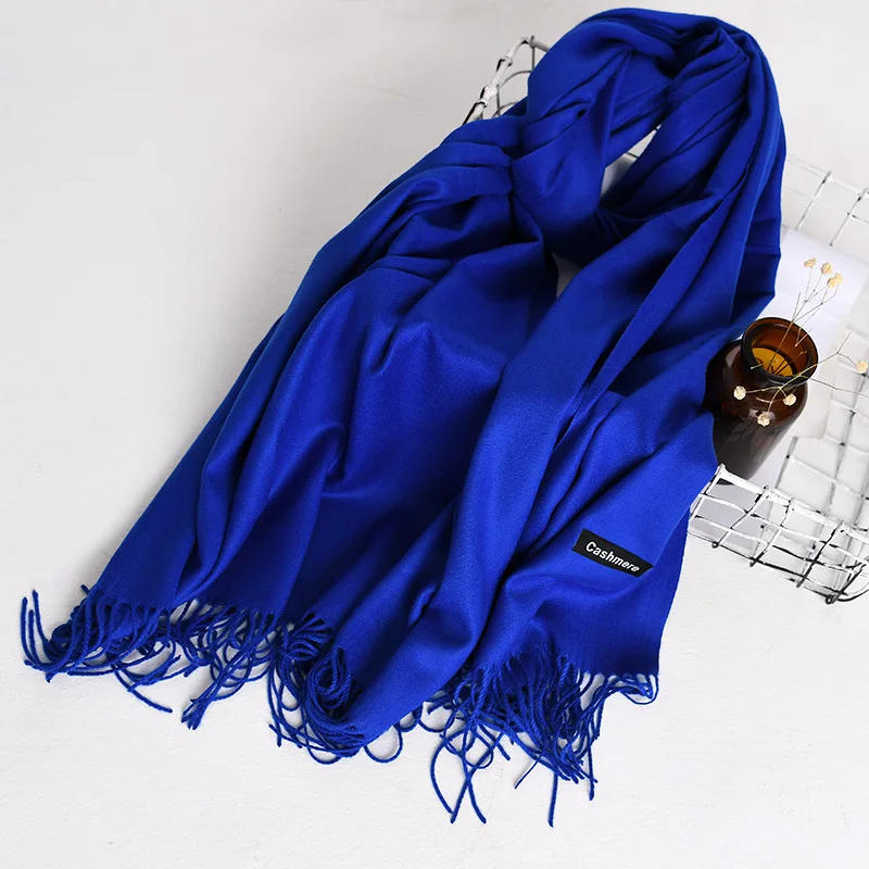 Осенне-зимний взрывной модели диких классических монохромных кашемировых шарфов шаль хвалебный ворс на заказ - Цвет: Темно-серый