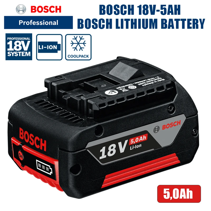 Bosch 18V battery 2.0AH/3.0AH//4.0AH/5.0AH lithium battery Bosch electric drill electric wrench 18V power tool universal