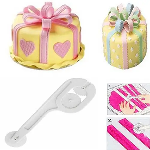 DIY Fondant Sugar craft Wheel Cutter Paste Cake Decorating Embosser Tools Set Modelling Knife | Дом и сад