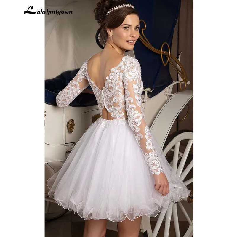 long sleeve wedding reception dress