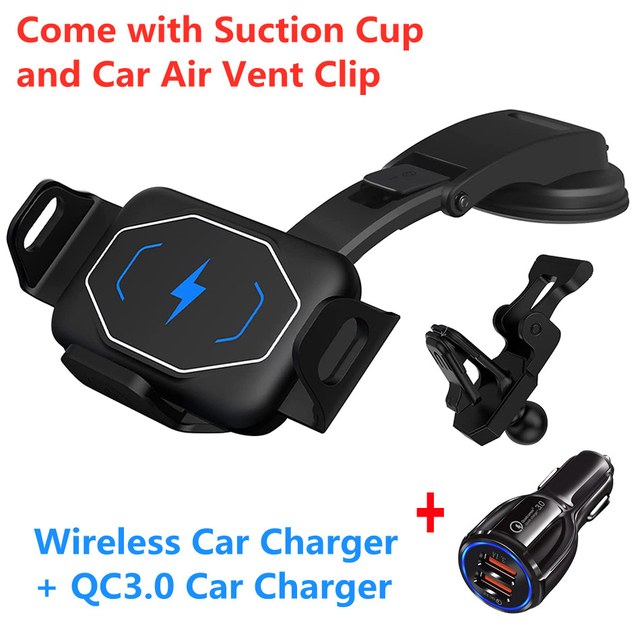 Wireless Charger For Samsung Z Fold 2 3 Fold S21 Ultra S20 Note 20 10 HUAWEI Mate XS iPhone 13 12 Pro Max 15W Fast Charging