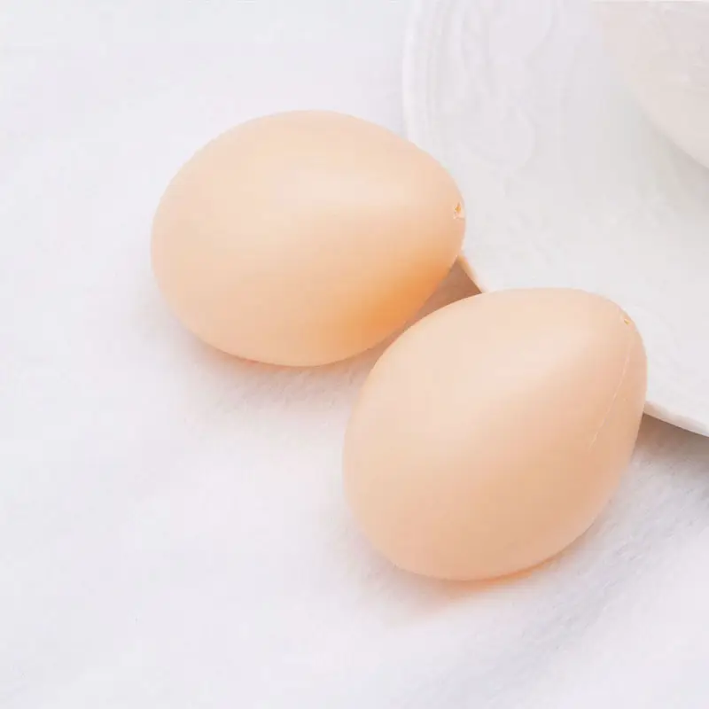 5pcs Fake Chicken/Duck/Goose Plastic Eggs Poultry Layer Coop Hatching Simulation