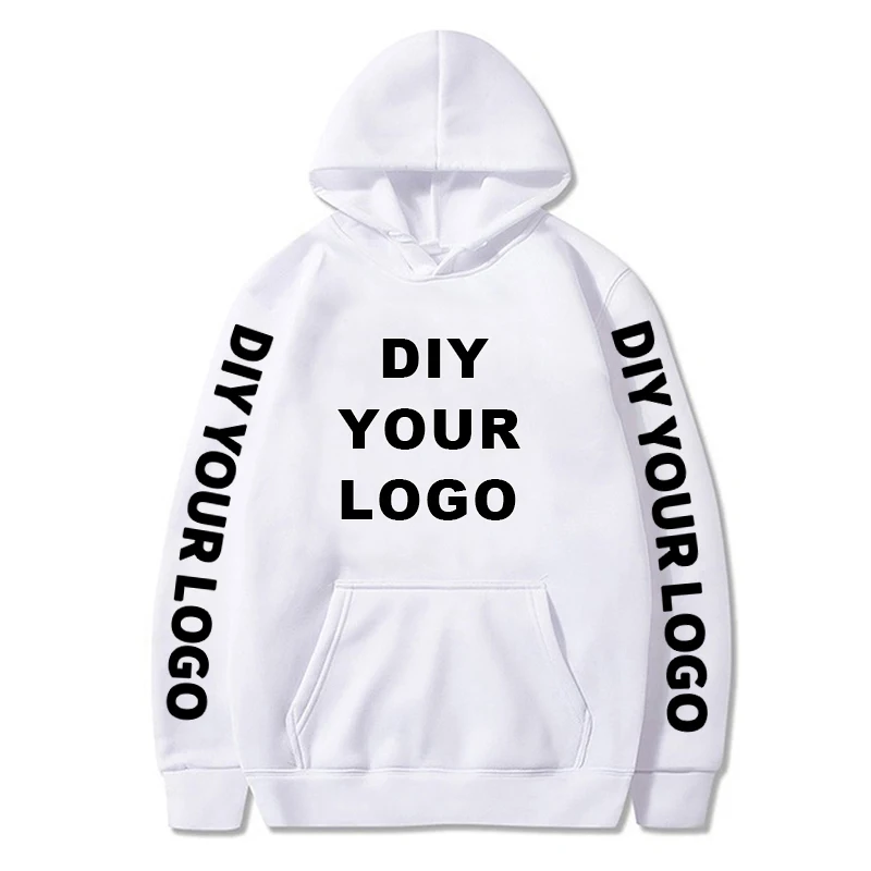 Custom Hoodies Mens Logo Text Photo Print Wholesale diy sweatshirt