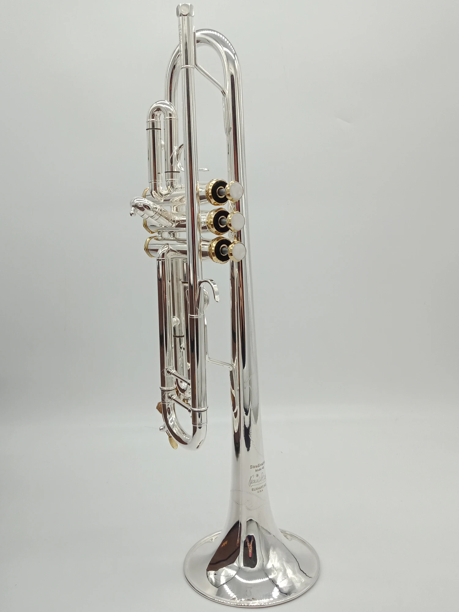 New De Xin Bb Trumpet LT180S-43 Silver Plated Gold Keys Music Instruments Profesional Trumpets Student Included Case Mouthpiece