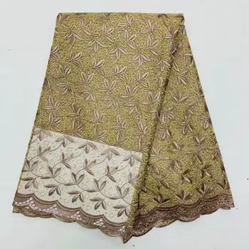 

New Hot sale African french net lace fabric high quality Swiss Nigerian tulle mesh 3 d flowers embroidered lace for wedding