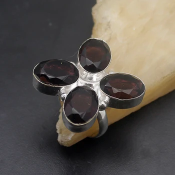 

Hermosa Gentle Natural Purple Amethystt Fashion New Band Ring Size 9 A855